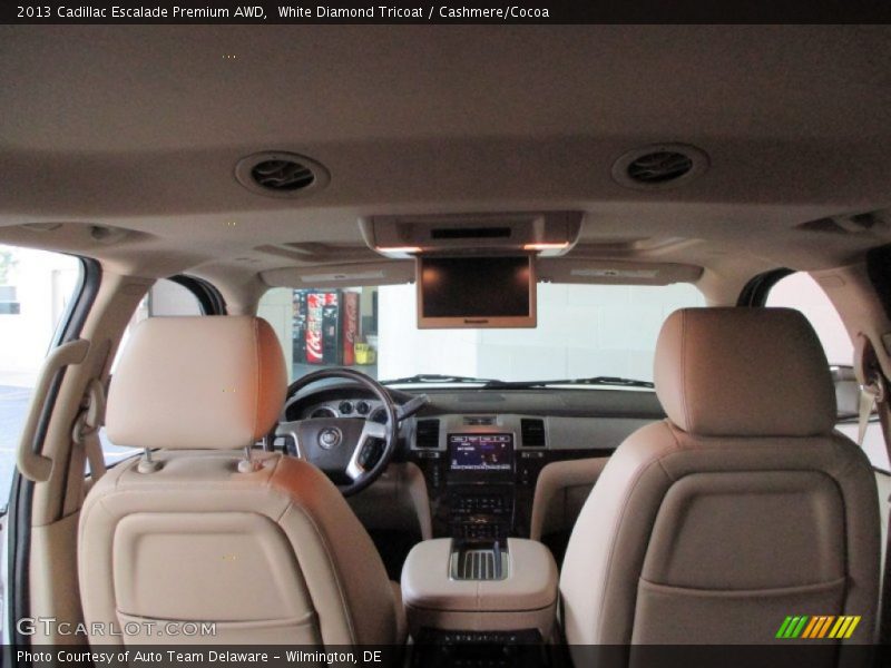 White Diamond Tricoat / Cashmere/Cocoa 2013 Cadillac Escalade Premium AWD