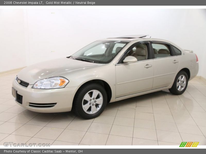 Gold Mist Metallic / Neutral Beige 2008 Chevrolet Impala LT