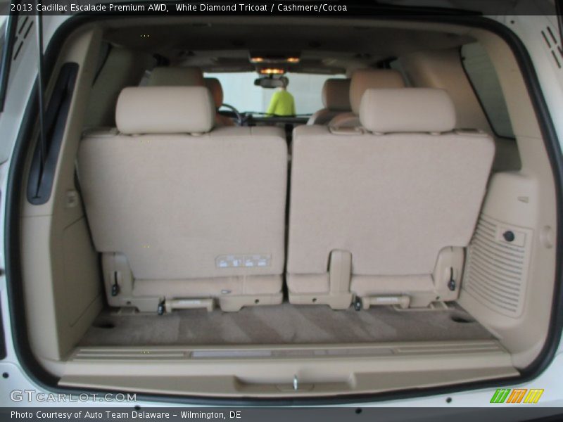 White Diamond Tricoat / Cashmere/Cocoa 2013 Cadillac Escalade Premium AWD