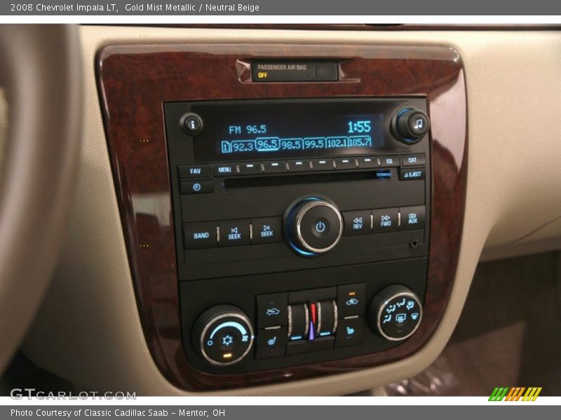 Gold Mist Metallic / Neutral Beige 2008 Chevrolet Impala LT