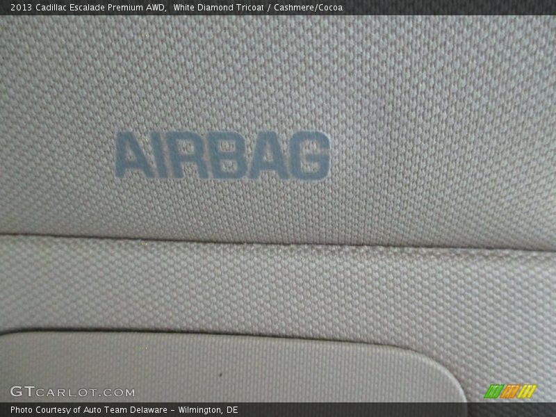 White Diamond Tricoat / Cashmere/Cocoa 2013 Cadillac Escalade Premium AWD