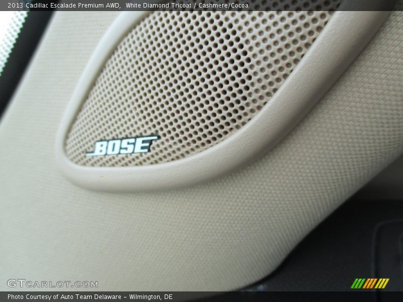 White Diamond Tricoat / Cashmere/Cocoa 2013 Cadillac Escalade Premium AWD