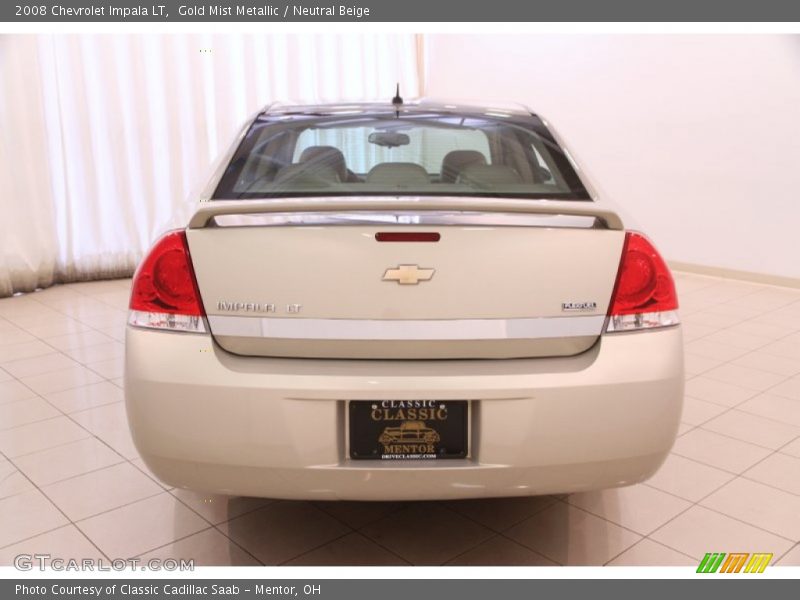 Gold Mist Metallic / Neutral Beige 2008 Chevrolet Impala LT