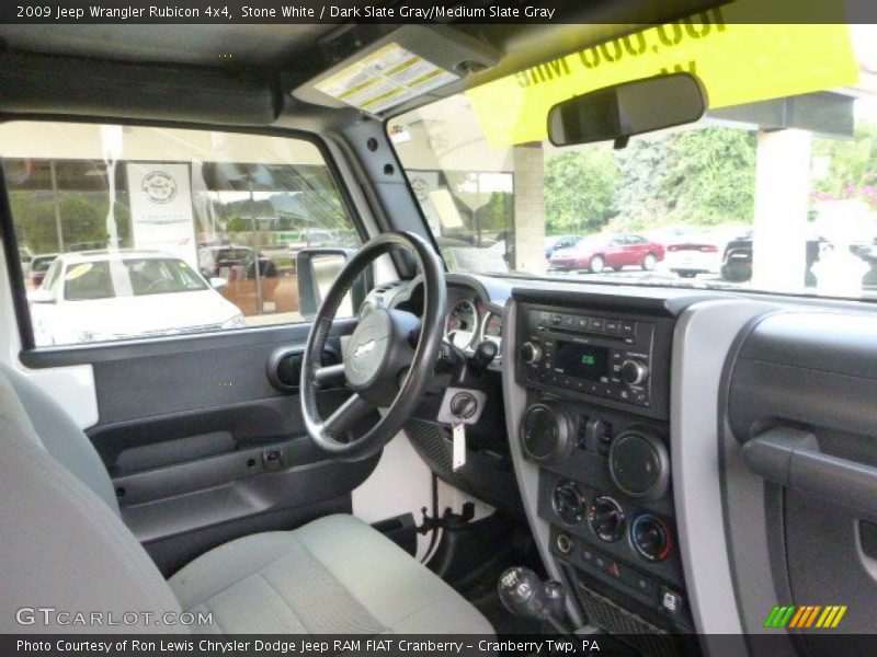 Stone White / Dark Slate Gray/Medium Slate Gray 2009 Jeep Wrangler Rubicon 4x4