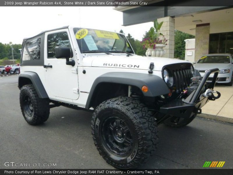 Stone White / Dark Slate Gray/Medium Slate Gray 2009 Jeep Wrangler Rubicon 4x4