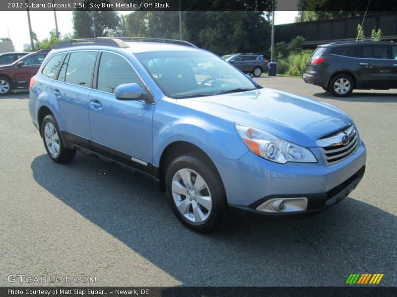 Sky Blue Metallic / Off Black 2012 Subaru Outback 2.5i