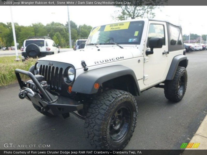 Stone White / Dark Slate Gray/Medium Slate Gray 2009 Jeep Wrangler Rubicon 4x4