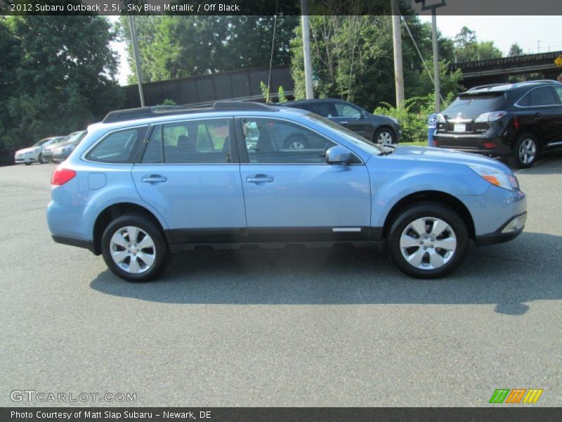 Sky Blue Metallic / Off Black 2012 Subaru Outback 2.5i
