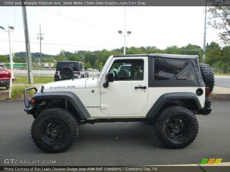 Stone White / Dark Slate Gray/Medium Slate Gray 2009 Jeep Wrangler Rubicon 4x4