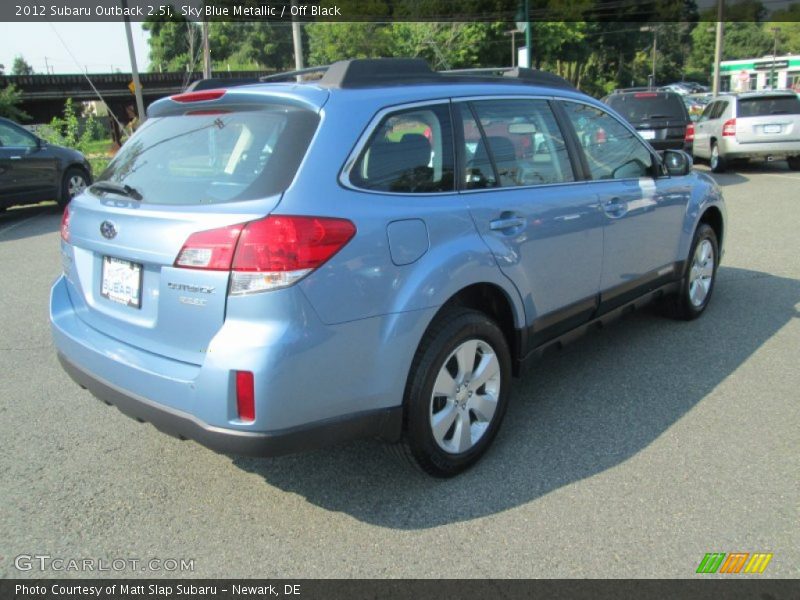 Sky Blue Metallic / Off Black 2012 Subaru Outback 2.5i