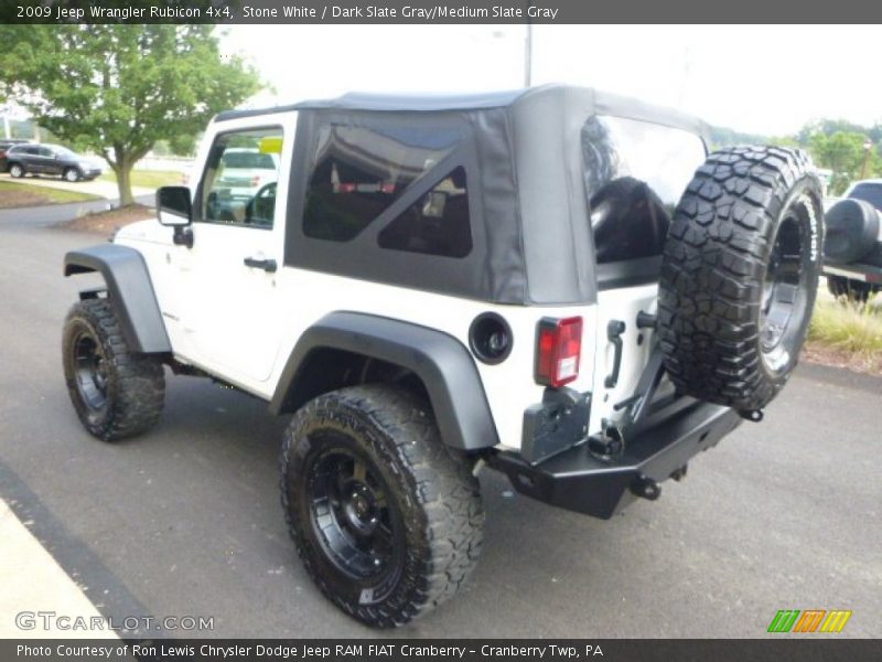 Stone White / Dark Slate Gray/Medium Slate Gray 2009 Jeep Wrangler Rubicon 4x4