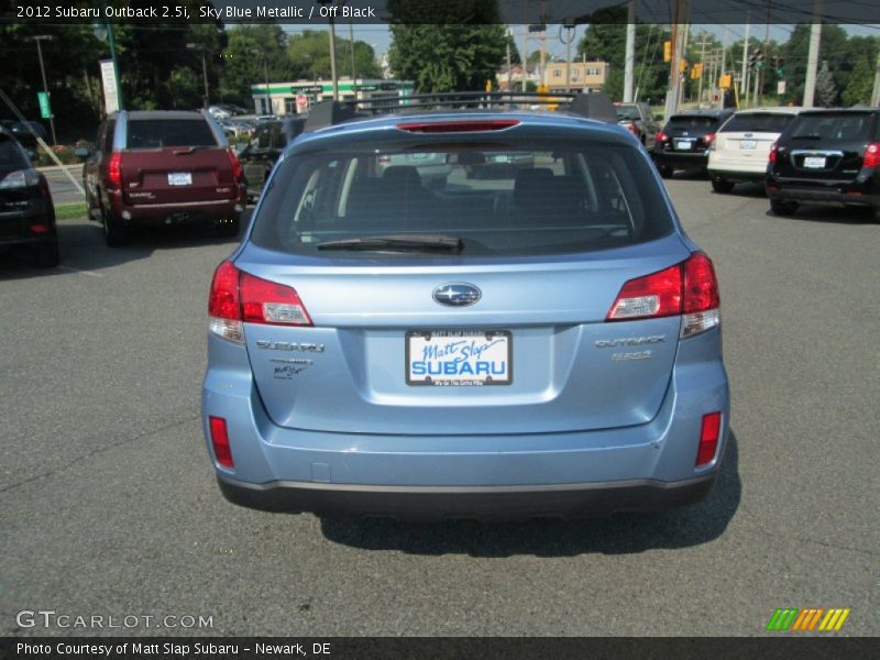 Sky Blue Metallic / Off Black 2012 Subaru Outback 2.5i