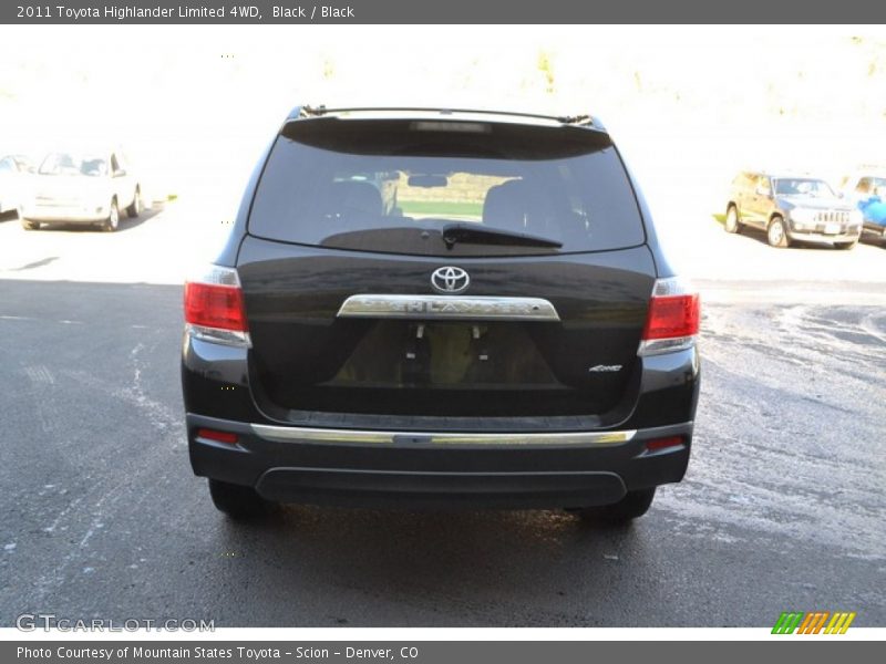 Black / Black 2011 Toyota Highlander Limited 4WD