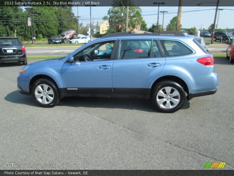 Sky Blue Metallic / Off Black 2012 Subaru Outback 2.5i
