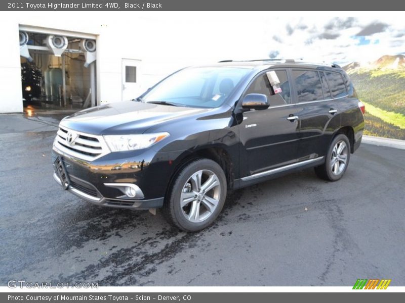 Black / Black 2011 Toyota Highlander Limited 4WD