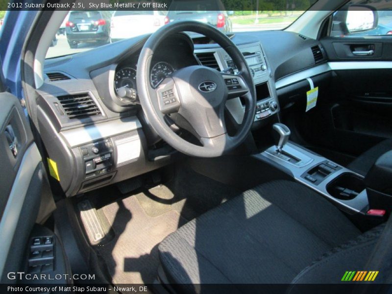 Sky Blue Metallic / Off Black 2012 Subaru Outback 2.5i