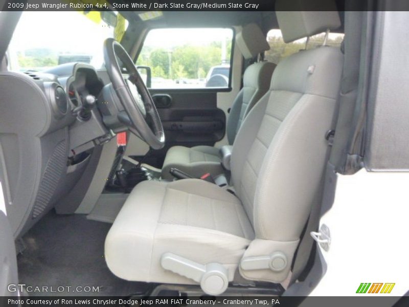 Stone White / Dark Slate Gray/Medium Slate Gray 2009 Jeep Wrangler Rubicon 4x4