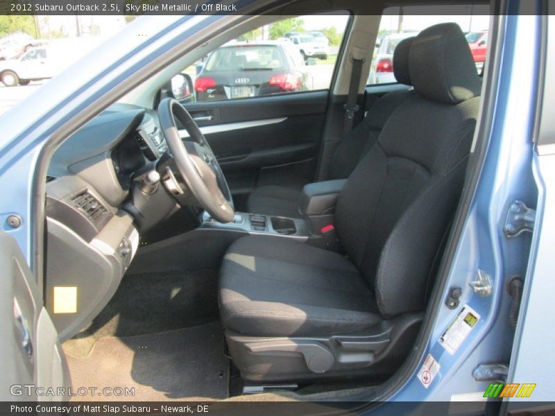 Sky Blue Metallic / Off Black 2012 Subaru Outback 2.5i