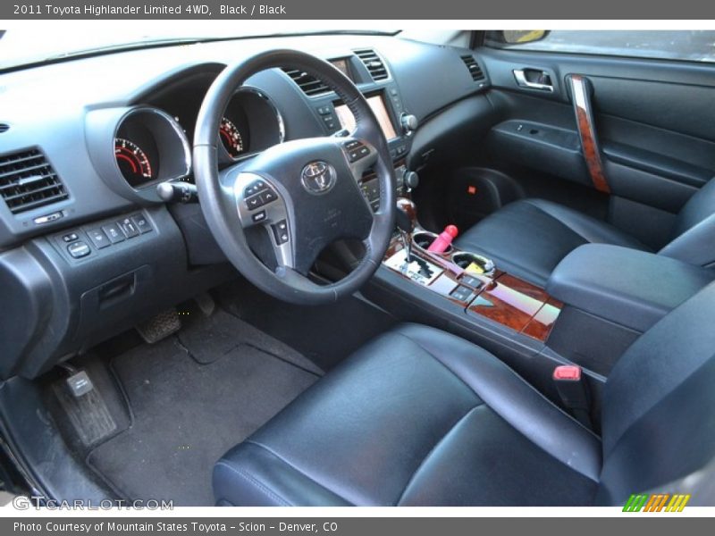 Black / Black 2011 Toyota Highlander Limited 4WD