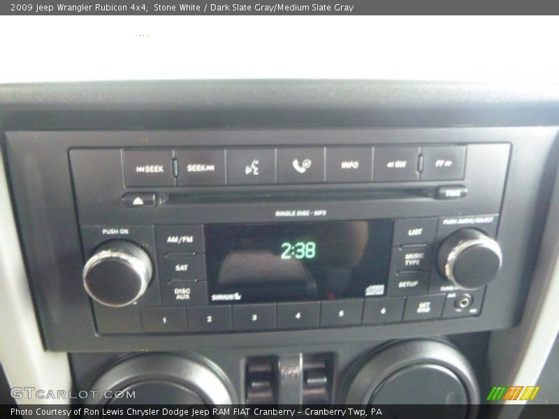 Stone White / Dark Slate Gray/Medium Slate Gray 2009 Jeep Wrangler Rubicon 4x4