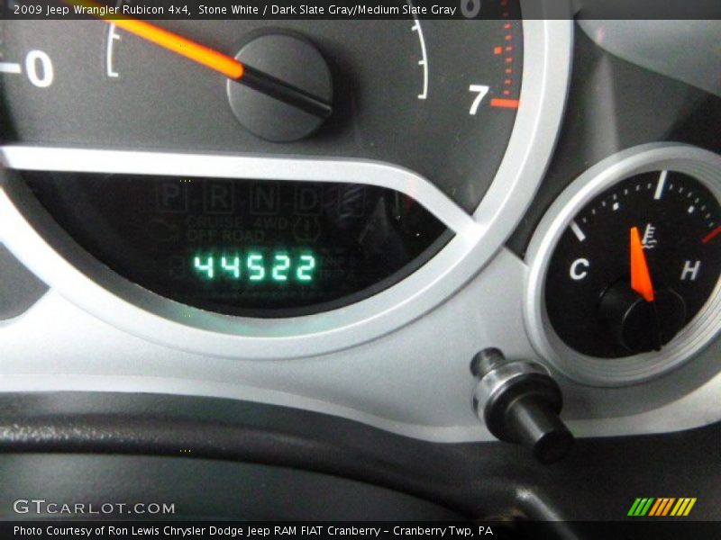 Stone White / Dark Slate Gray/Medium Slate Gray 2009 Jeep Wrangler Rubicon 4x4