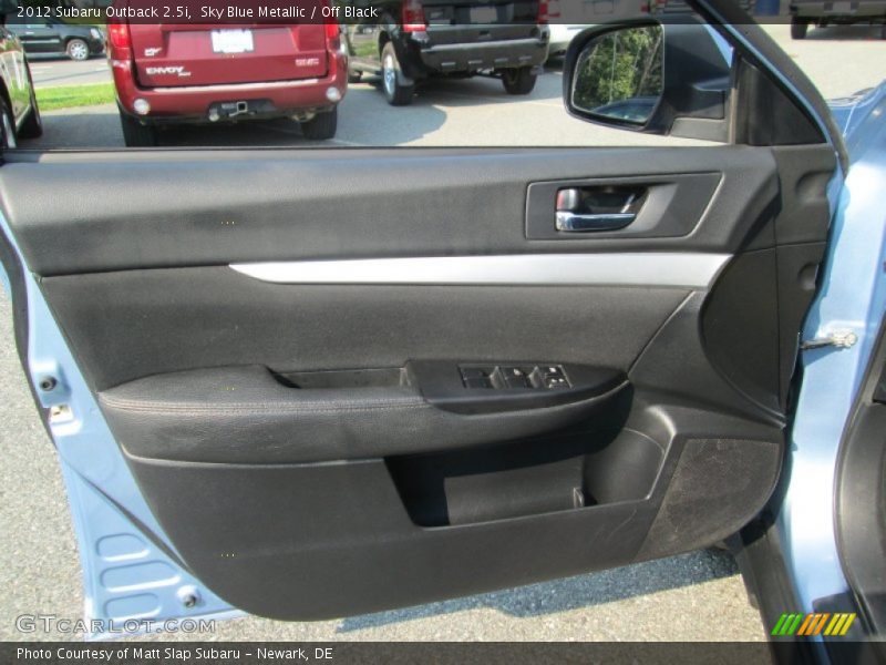 Sky Blue Metallic / Off Black 2012 Subaru Outback 2.5i