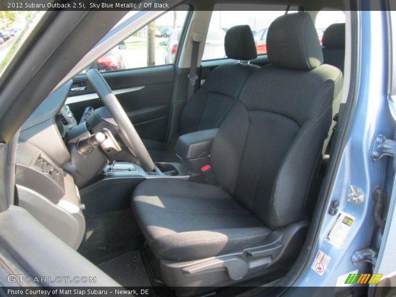 Sky Blue Metallic / Off Black 2012 Subaru Outback 2.5i
