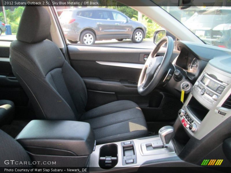 Sky Blue Metallic / Off Black 2012 Subaru Outback 2.5i