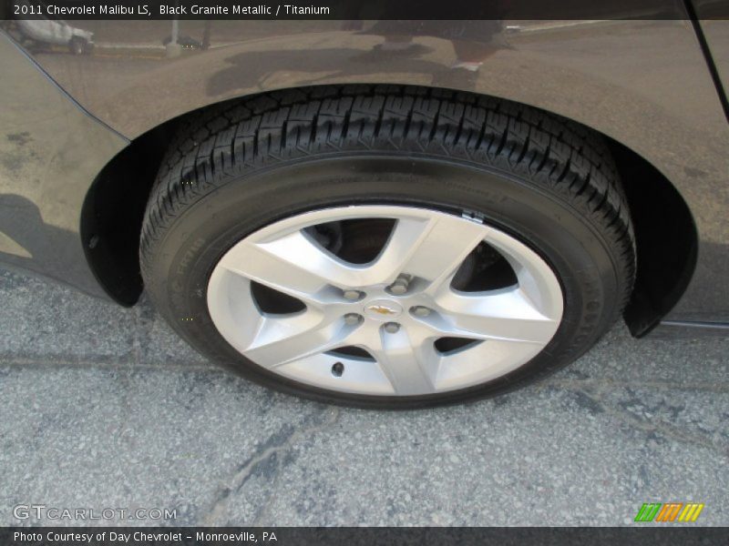 Black Granite Metallic / Titanium 2011 Chevrolet Malibu LS