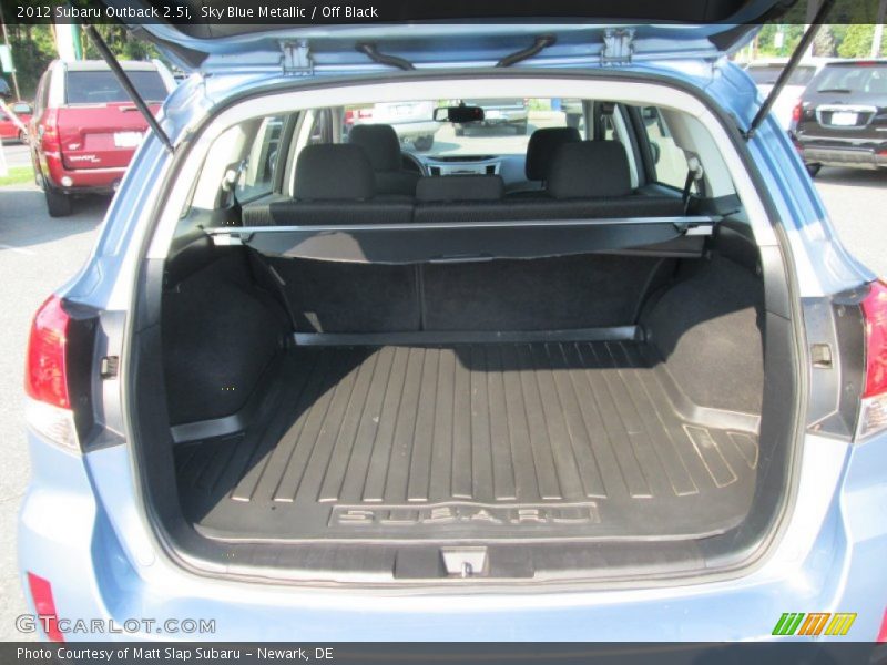 Sky Blue Metallic / Off Black 2012 Subaru Outback 2.5i