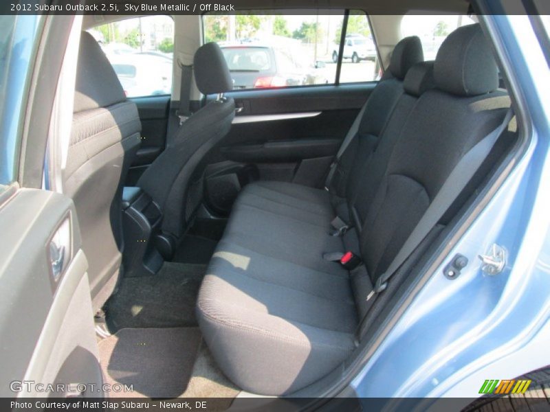 Sky Blue Metallic / Off Black 2012 Subaru Outback 2.5i