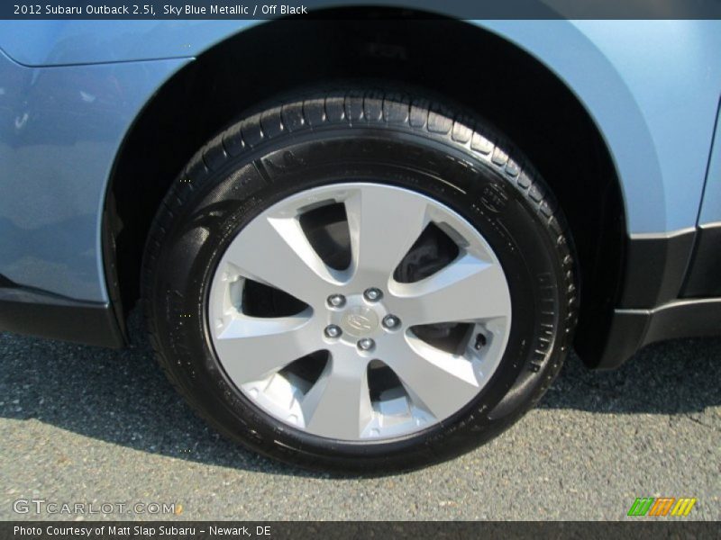 Sky Blue Metallic / Off Black 2012 Subaru Outback 2.5i