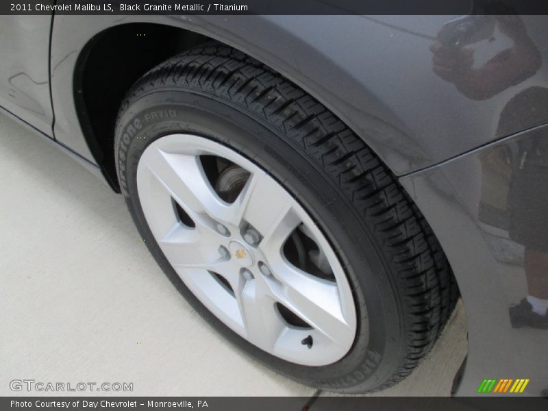 Black Granite Metallic / Titanium 2011 Chevrolet Malibu LS