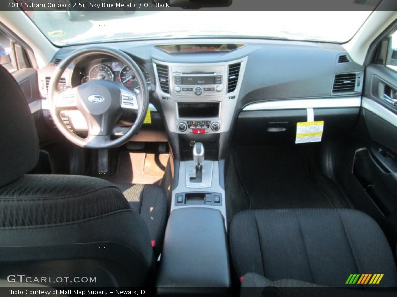 Sky Blue Metallic / Off Black 2012 Subaru Outback 2.5i