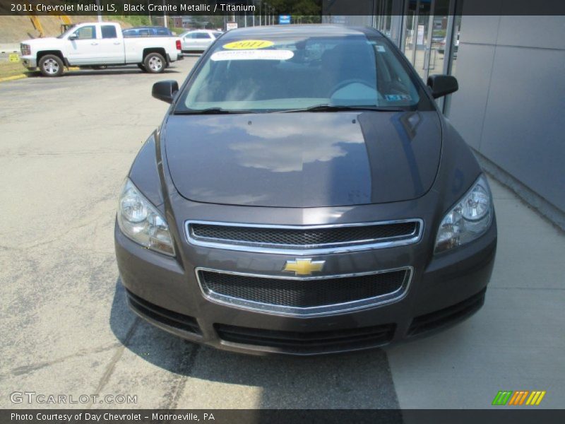 Black Granite Metallic / Titanium 2011 Chevrolet Malibu LS