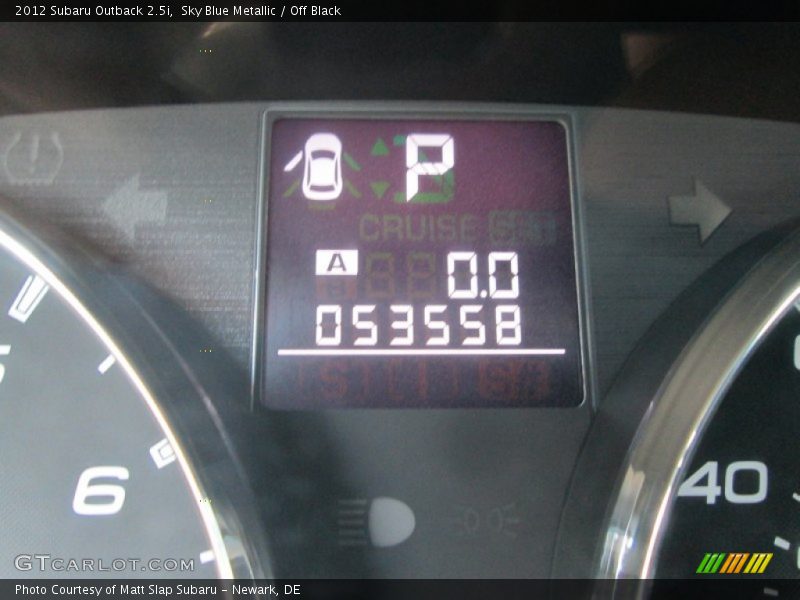 Sky Blue Metallic / Off Black 2012 Subaru Outback 2.5i