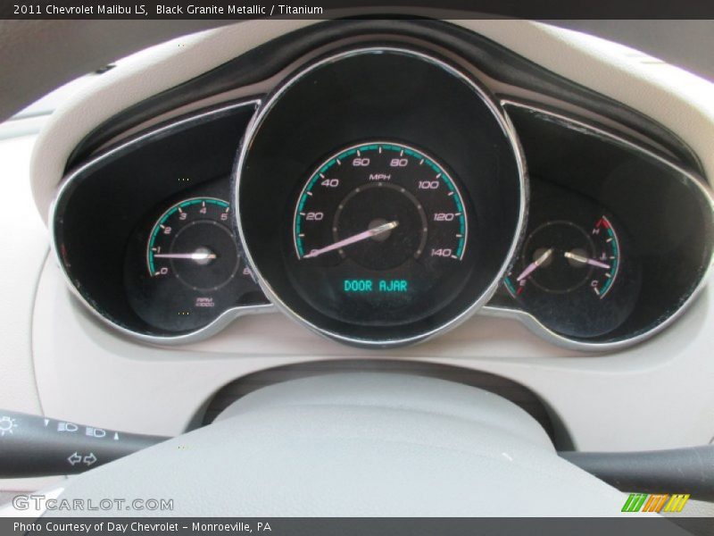 Black Granite Metallic / Titanium 2011 Chevrolet Malibu LS