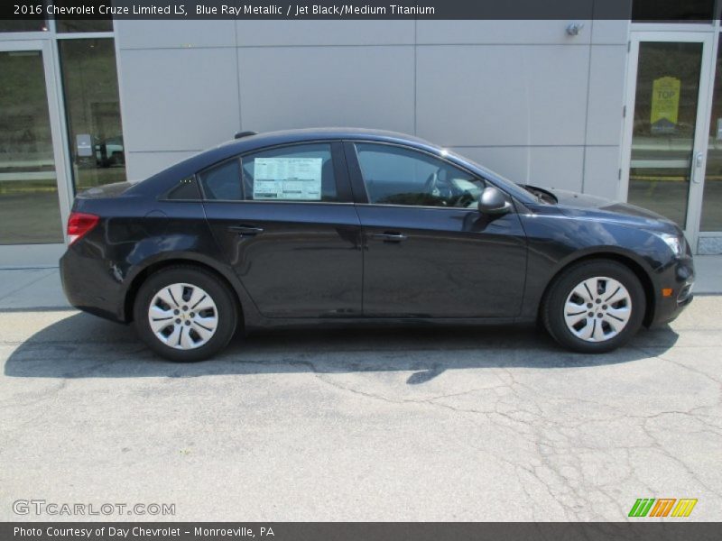 Blue Ray Metallic / Jet Black/Medium Titanium 2016 Chevrolet Cruze Limited LS