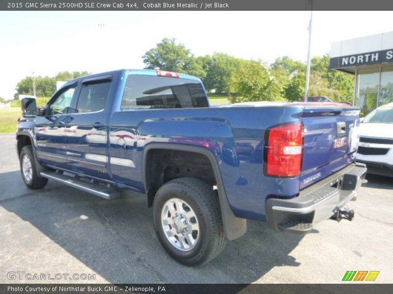 Cobalt Blue Metallic / Jet Black 2015 GMC Sierra 2500HD SLE Crew Cab 4x4