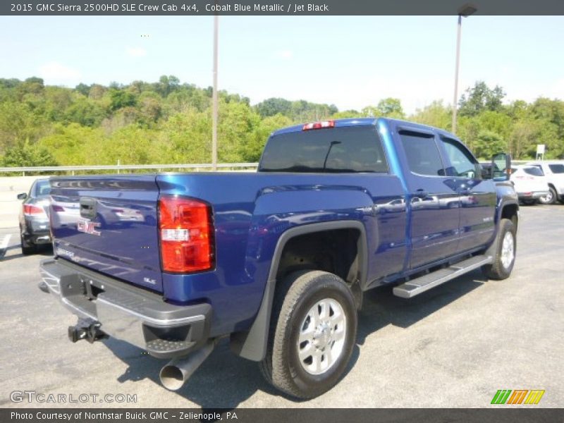 Cobalt Blue Metallic / Jet Black 2015 GMC Sierra 2500HD SLE Crew Cab 4x4
