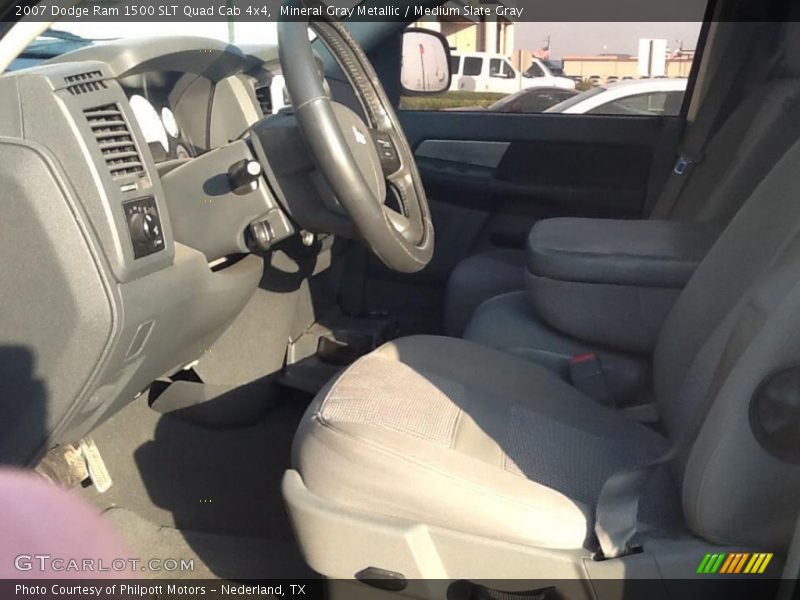 Mineral Gray Metallic / Medium Slate Gray 2007 Dodge Ram 1500 SLT Quad Cab 4x4