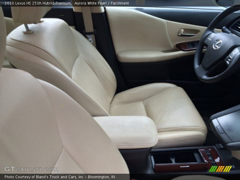 Aurora White Pearl / Parchment 2010 Lexus HS 250h Hybrid Premium