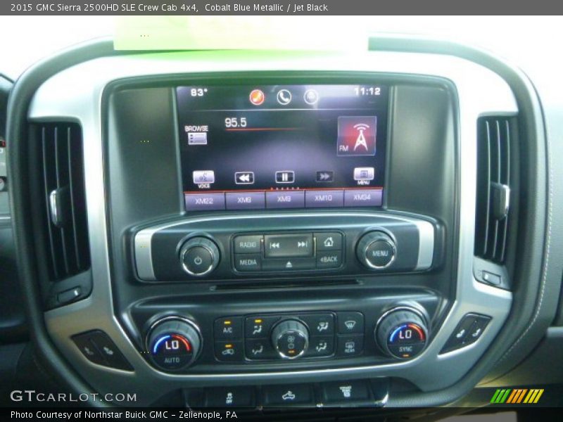 Cobalt Blue Metallic / Jet Black 2015 GMC Sierra 2500HD SLE Crew Cab 4x4
