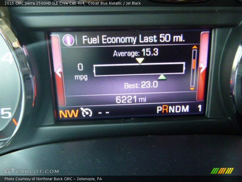 Cobalt Blue Metallic / Jet Black 2015 GMC Sierra 2500HD SLE Crew Cab 4x4