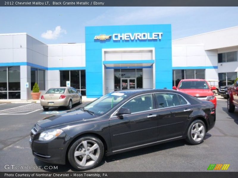 Black Granite Metallic / Ebony 2012 Chevrolet Malibu LT