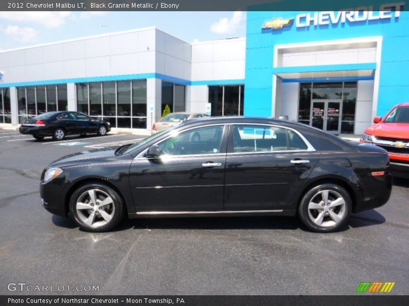 Black Granite Metallic / Ebony 2012 Chevrolet Malibu LT