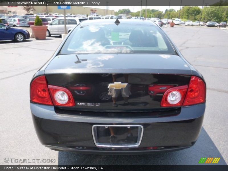 Black Granite Metallic / Ebony 2012 Chevrolet Malibu LT