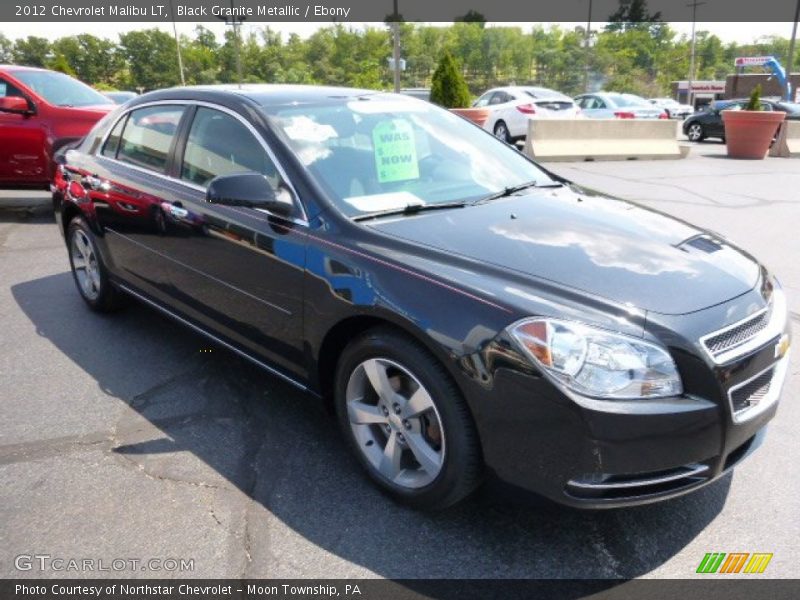 Black Granite Metallic / Ebony 2012 Chevrolet Malibu LT