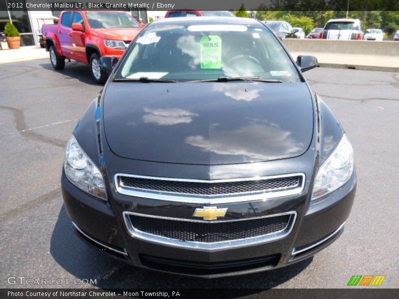 Black Granite Metallic / Ebony 2012 Chevrolet Malibu LT