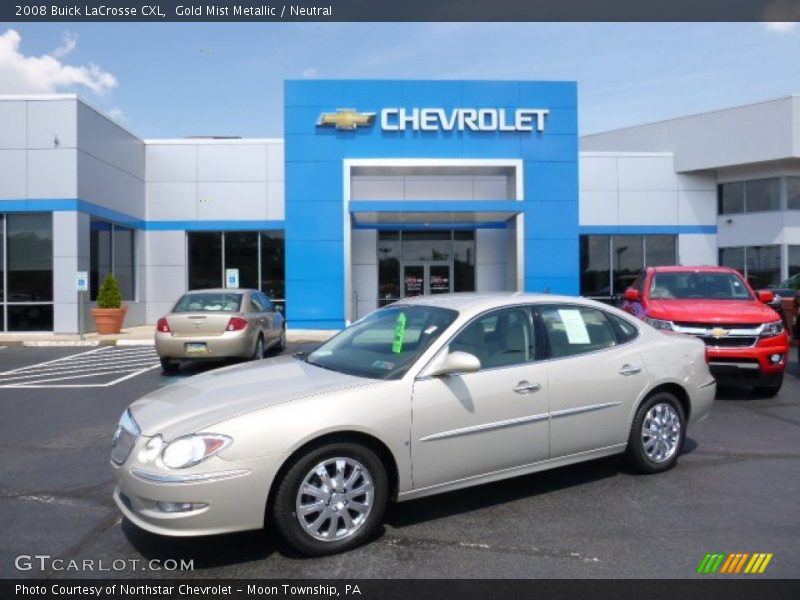 Gold Mist Metallic / Neutral 2008 Buick LaCrosse CXL